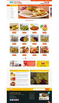 Thiết kế web giá rẻ bán hoa quả sấy