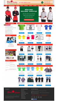 Thiết kế web giá rẻ áo đôi, áo gia đình, đồng phục