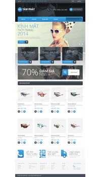 Thiết kế web giá rẻ bán mắt kính