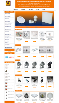 Thiết kế web giá rẻ thiết bị đèn LED