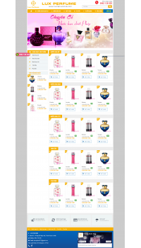 Thiết kế web giá rẻ mỹ phẩm - nước hoa