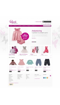 Thiết kế web giá rẻ shop thời trang cho bé