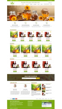 Thiết kế web giá rẻ bán mật ong