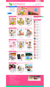 Thiết kế web giá rẻ bán đồ chơi trẻ em