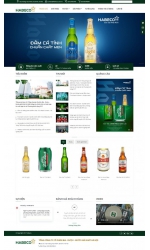 Thiết kế web giá rẻ bia, rượu, nước giải khát