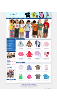 Thiết kế web giá rẻ thời trang cho bé