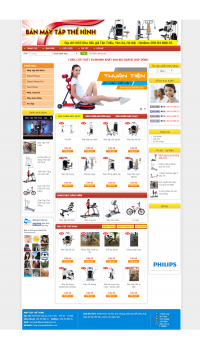 Thiết kế web giá rẻ bán máy tập thể hình