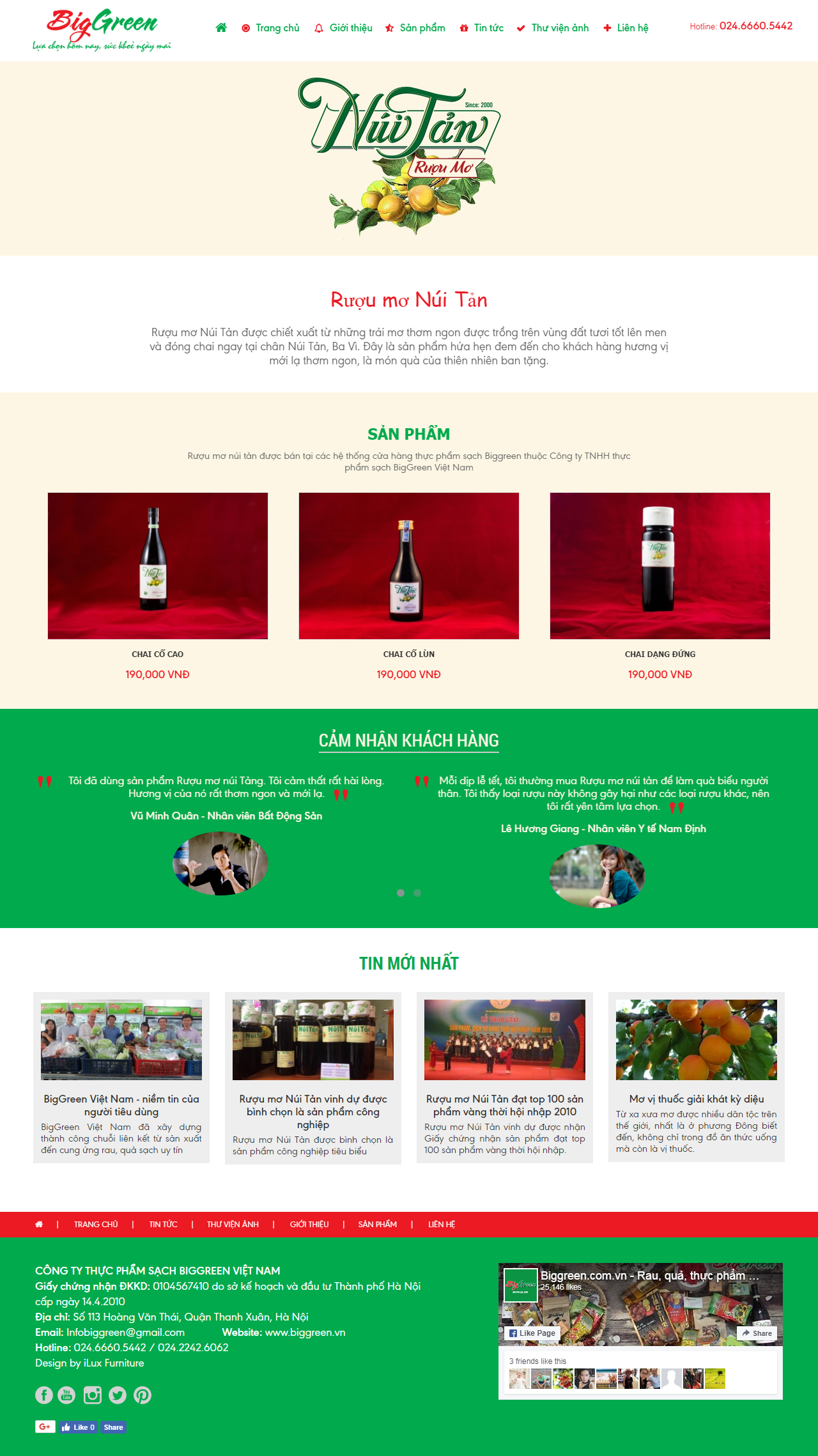 thiết kế web giá rẻ bán rượu