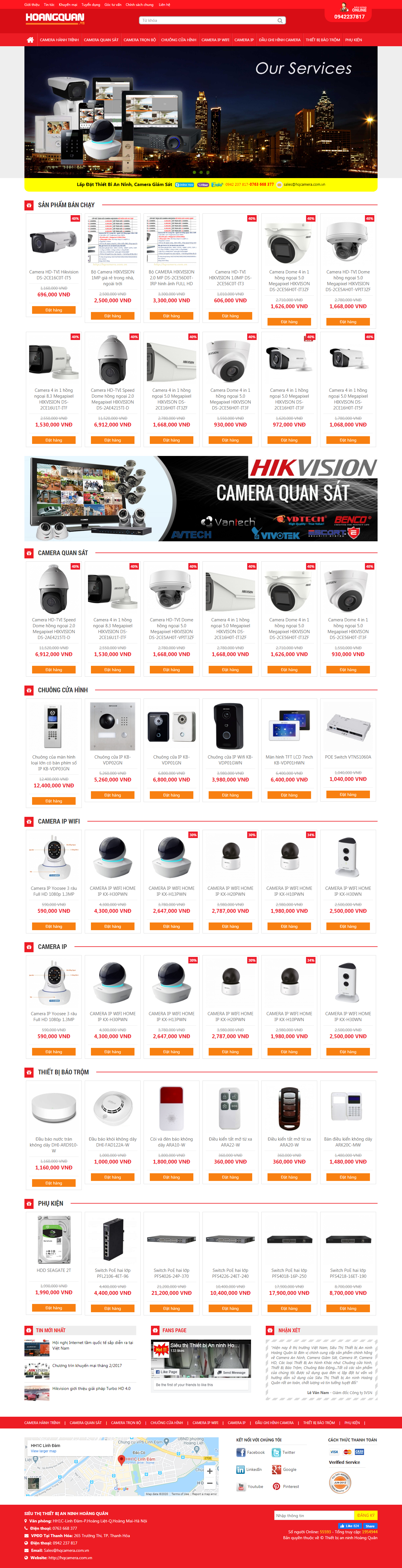 Thiết kế web giá rẻ bán máy ảnh